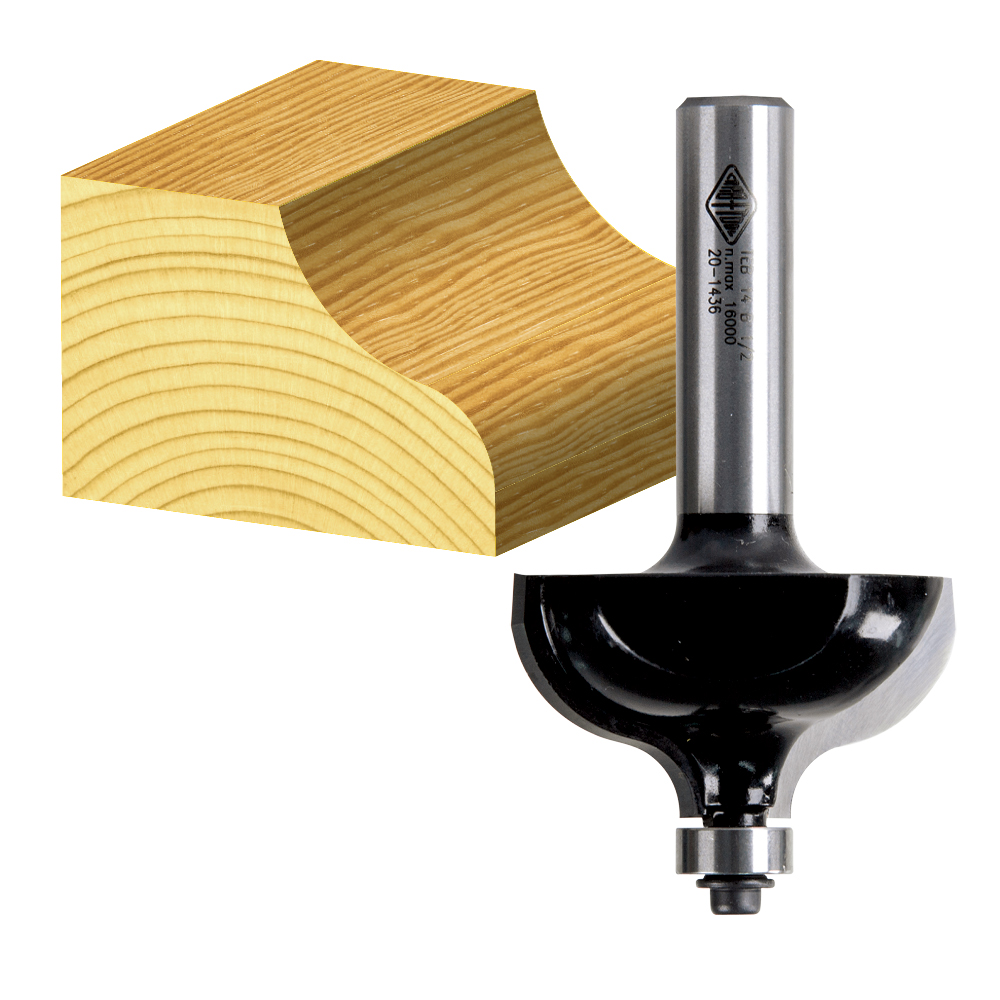 2 Flute Table Edge Bit with Ball Bearing Guide Carbide Tipped